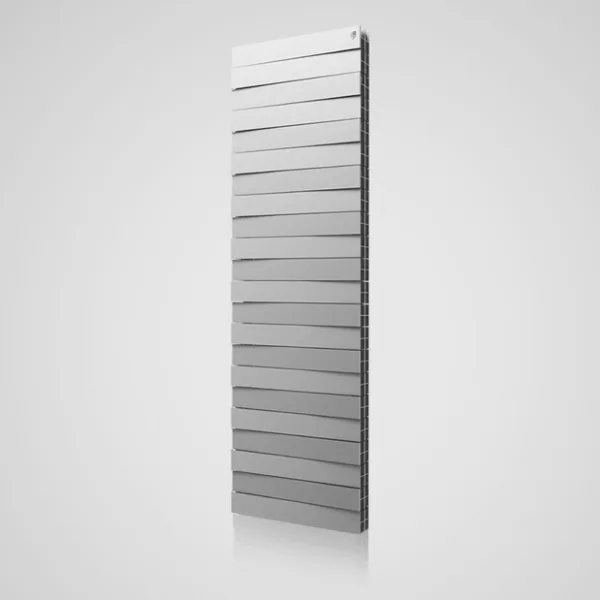 Биметаллические радиаторы Pianoforte Tower Silver Satin серый 22 секции